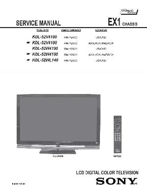 Сервисная инструкция Sony KDL-52V4100, KDL-52W4100, KDL-52WL140 ― Manual-Shop.ru
