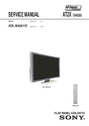 Сервисная инструкция Sony KDL-W40A11E, AT2X  ― Manual-Shop.ru