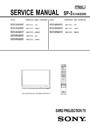Сервисная инструкция Sony KDS-50A2000 SP-3 chassis ― Manual-Shop.ru