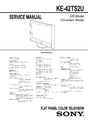 Сервисная инструкция Sony KE-42TS2U ― Manual-Shop.ru