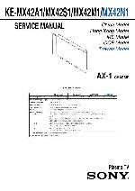 Сервисная инструкция Sony KE-MX42A1, AX-1 chassis