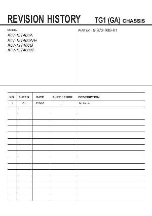 Сервисная инструкция Sony KLV-19T400A, G, W, TG1-GA ― Manual-Shop.ru