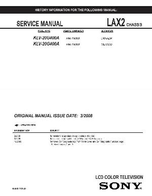 Сервисная инструкция Sony KLV-20G400A ― Manual-Shop.ru