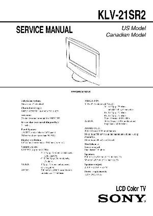 Сервисная инструкция Sony KLV-21SR2 ― Manual-Shop.ru