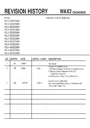 Сервисная инструкция Sony KLV-26S200A, KLV-32S200A, KLV-40S200A, WAX2 ― Manual-Shop.ru