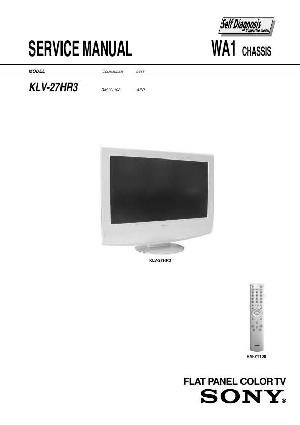 Сервисная инструкция Sony KLV-27HR3 ― Manual-Shop.ru