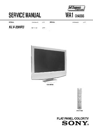 Сервисная инструкция Sony KLV-30HR3 ― Manual-Shop.ru