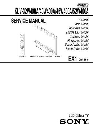 Сервисная инструкция Sony KLV-32W400A NO-SCHEM ― Manual-Shop.ru