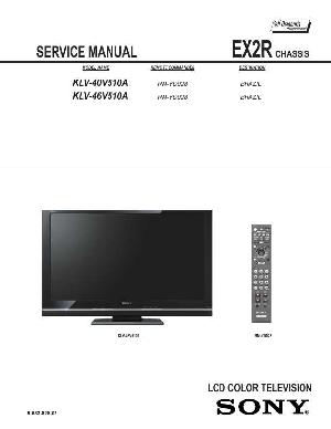 Сервисная инструкция Sony KLV-40V510A, KLV-46V510A, EX2R ― Manual-Shop.ru