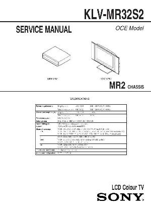 Сервисная инструкция Sony KLV-MR32S2 ― Manual-Shop.ru