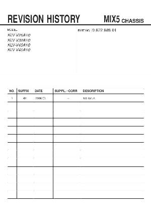 Сервисная инструкция Sony KLV-V26A10, KLV-V32A10, KLV-V40A10, MIX5 ― Manual-Shop.ru