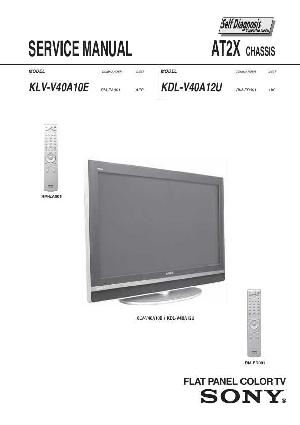 Сервисная инструкция Sony KLV-V40A10E, KLV-V40A12U, AT2X ― Manual-Shop.ru