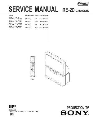 Сервисная инструкция Sony KP-41DS1U, KP-41PZ1, RE-2D ― Manual-Shop.ru