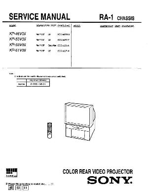 Сервисная инструкция Sony KP-46V35, KP-53V35, KP-61V35 ― Manual-Shop.ru