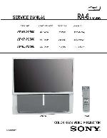 Сервисная инструкция Sony KP-51WS500, KP-57WS500, KP-65WS500, RA-6