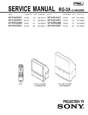 Сервисная инструкция Sony KP-ER43, KP-ER53, RG-3A ― Manual-Shop.ru