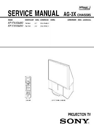 Сервисная инструкция Sony KP-FX43M90, KP-FX53M90, AG-3X ― Manual-Shop.ru