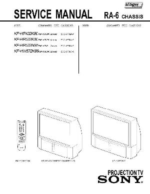 Сервисная инструкция Sony KP-HR432K90, KP-HR532K90, KP-HW572K90, RA-6 chassis ― Manual-Shop.ru