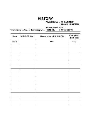 Сервисная инструкция Sony KP-XA43M31, RG-2 ― Manual-Shop.ru