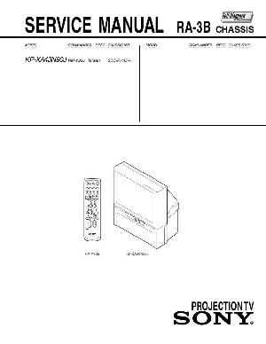 Сервисная инструкция Sony KP-XA43N90J, RA-3B ― Manual-Shop.ru