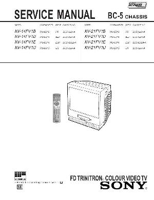 Сервисная инструкция Sony KV-14FV1, KV-21FV1  ― Manual-Shop.ru