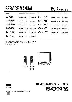 Сервисная инструкция Sony KV-14V5K, KV-14V6 ― Manual-Shop.ru
