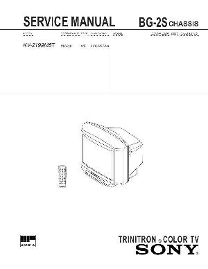 Сервисная инструкция Sony KV-2199M5T, BG-2S ― Manual-Shop.ru