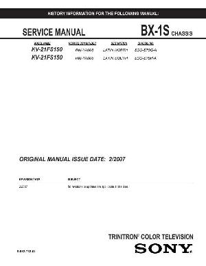 Сервисная инструкция Sony KV-21FS150 BX-1S ― Manual-Shop.ru
