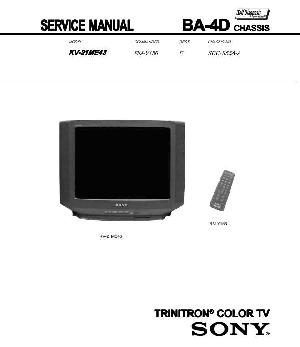Сервисная инструкция Sony KV-21ME43, BA-4D ― Manual-Shop.ru
