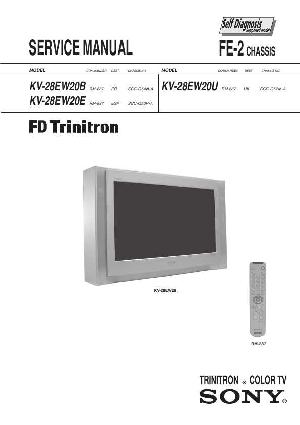 Сервисная инструкция Sony KV-28EW20E, FE-2  ― Manual-Shop.ru