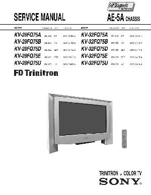 Сервисная инструкция Sony KV-28FQ75E, KV-32FQ75E ― Manual-Shop.ru