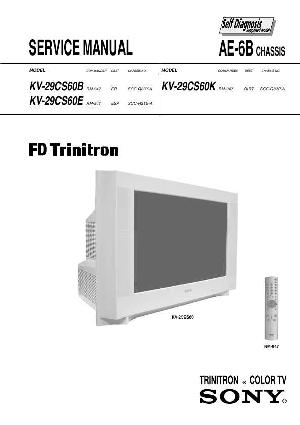 Сервисная инструкция Sony KV-29CS60K (AE-6B chassis) ― Manual-Shop.ru