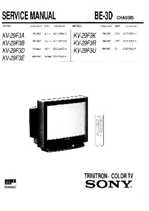 Сервисная инструкция Sony KV-29F3R, KV-29F3K, KV-29F3D (BE-3D chassis) ― Manual-Shop.ru