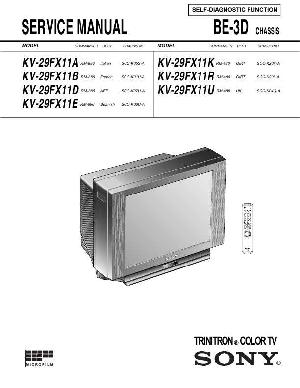 Сервисная инструкция Sony KV-29FX11R BE-3D ― Manual-Shop.ru