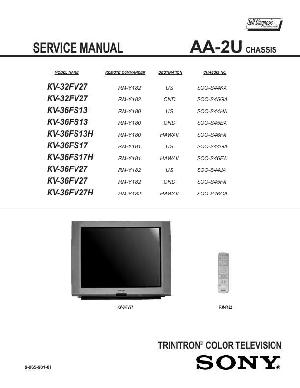 Сервисная инструкция Sony KV-32FV27, KV-36FS13, KV-36FS17, KV-36FV27, AA-2U ― Manual-Shop.ru