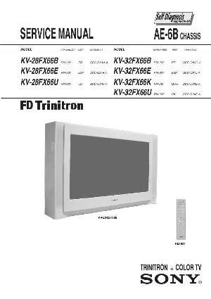 Сервисная инструкция Sony KV-32FX66K, AE-6B  ― Manual-Shop.ru