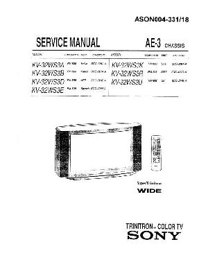 Service manual Sony KV-32WS3R ― Manual-Shop.ru