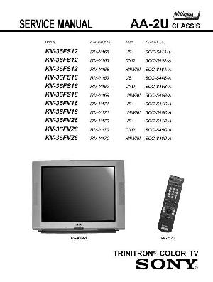 Сервисная инструкция Sony KV-36FS12, KV-36FS16, KV-36FV16, AA-2U chassis ― Manual-Shop.ru