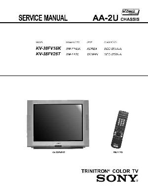 Сервисная инструкция Sony KV-38FV16K, 38FV26T ― Manual-Shop.ru
