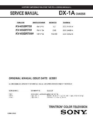 Сервисная инструкция Sony KV-40XBR700 (DX-1A chassis) ― Manual-Shop.ru