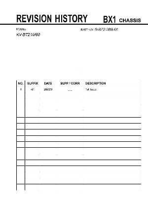 Сервисная инструкция Sony KV-BT21M90, BX1 шасси ― Manual-Shop.ru