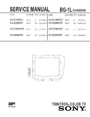 Сервисная инструкция Sony KV-E29MF8, KV-E29MH8, KV-E29MH81, KV-E29MN81, KV-E29SN81 BG-1L ― Manual-Shop.ru