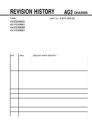 Сервисная инструкция Sony KV-ES38, AG3 ― Manual-Shop.ru