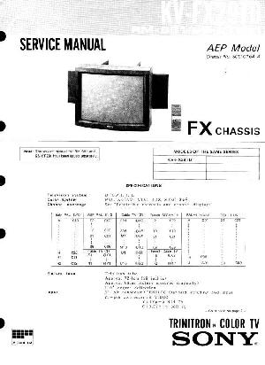 Сервисная инструкция Sony KV-FX29TD ― Manual-Shop.ru
