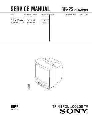 Сервисная инструкция Sony KV-G14L2J, KV-G21M2J (BG-2S chassis) ― Manual-Shop.ru