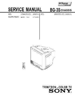 Сервисная инструкция Sony KV-PF21K70, BG-3S chassis ― Manual-Shop.ru