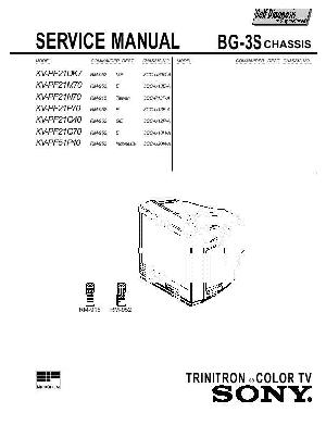 Сервисная инструкция Sony KV-PF21M70, BG-3S ― Manual-Shop.ru