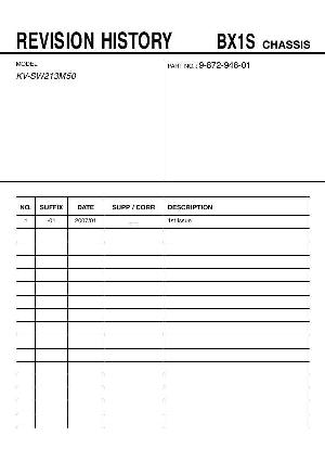 Сервисная инструкция Sony KV-SW213M50 BX1S ― Manual-Shop.ru