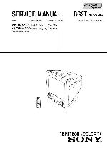 Сервисная инструкция Sony KV-TG21, BG2T CHASSIS