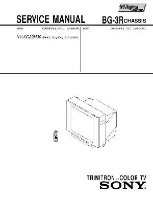 Сервисная инструкция Sony KV-XG29M90, BG-3R ― Manual-Shop.ru